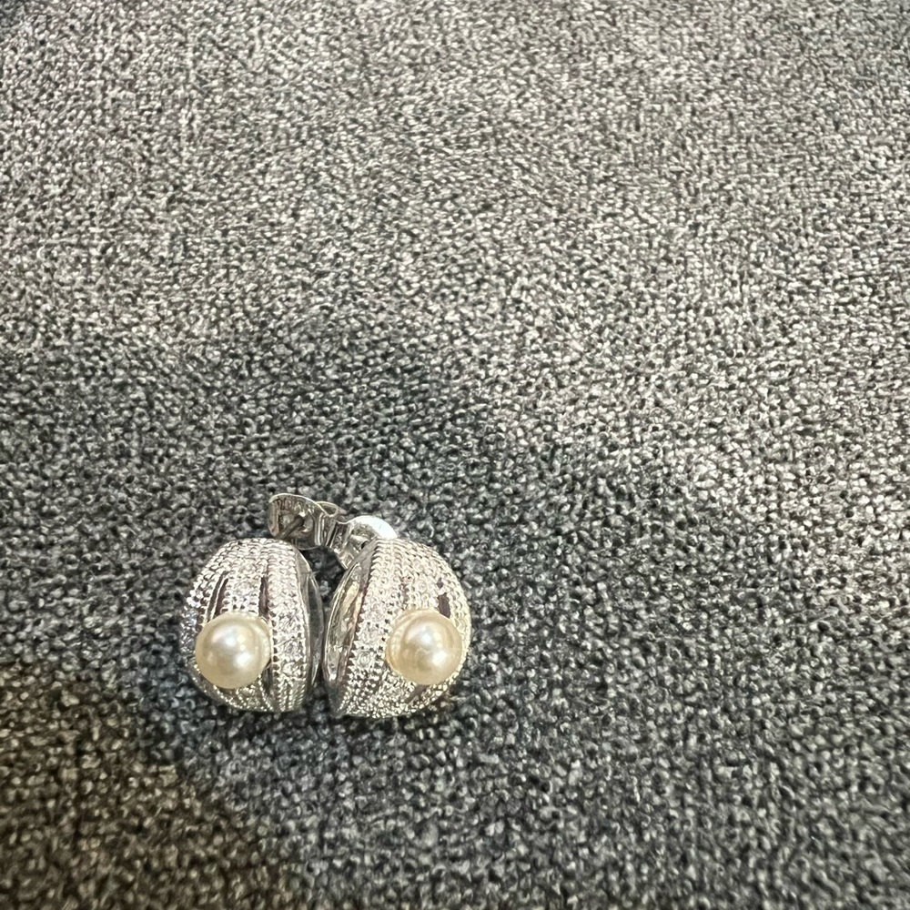 Beautiful Silver and Pearl Earring